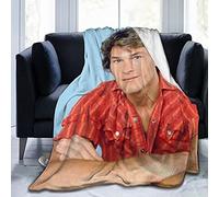 ZGMJ Blanket Patrick Swayze Soft Warm Fluffy Lightweight Blanket for Throws Blankets All Season for Bedroom Living Room (60"x50")