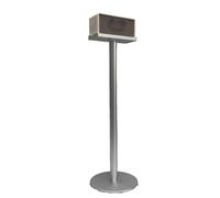 ZGOUO Aluminum Alloy Floor Stand Compatible with Marshall Middleton I,Middleton II Portable Bluetooth Speaker, Groove Design, Hidden Wire, Anti-Rust and Anti-Color Fade (Middleton II Silver)