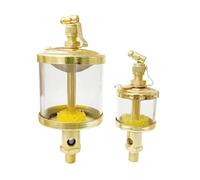 ZGPOSQKZSC 1PC 1/4" BSP Male Thread Needle Valve Type Sight Gravity Drip Feed Oiler Machine Tool Cup 200ml