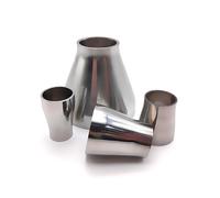ZGPOSQKZSC 1pc 57mm to 76mm SS304 Stainless Steel Concentric Reducer Welding Pipe Fitting ZGPOSQKZSC