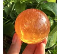 ZGPOSQKZSC Decorative Ornaments Citrine Calcite Quartz Crystal Ball Decorative Ornaments (Size : 450-500g)