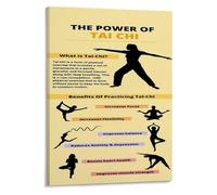 ZGPOSQKZSC Mindful Movements: A Tai Chi Inspired Art Print - Symbolic Wall Decor for Creating Peace in Your Home Office, Bedroom, or Reading Nook(Unframed,08x12inch(20x30cm))