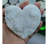 ZGPOSQKZSC Stone Electroplated Polka Dot Shiny Heart Crystal Cluster Gift(200-300g)