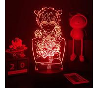 ZGSBT 3D Illusion Lamp LED Night Light Animates The Disastrous Life of Saiki K Decor Gift Manga Anime Figures Birthday Holiday Christmas Gifts for Boys and Girls