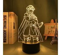 ZGSBT 3D Illusion Lamp LED Night Light Anime Akame Ga Kill Esdeath Decor Birthday Gift Manga Akame Ga Kill Neon Birthday Holiday Christmas Gifts for Boys and Girls