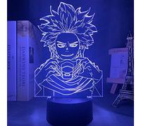 ZGSBT 3D Illusion Lamp LED Night Light Anime My Hero Academia Hitoshi Shinso Decorative Indoor Birthday Holiday Christmas Gifts for Boys and Girls