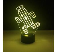 ZGSBT 3D Illusion Lamp Led Night Light Child Nigh Cactuar Final Fantasy for Bedroom Decorative Best Gift Cactus for Kids Boys Girls