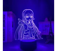 ZGSBT 3D Illusion Lamp LED Night Light Danganronpa Kyoko Kirigiri for Bedroom Decor Kids Child Gift Danganronpa Acrylic Desk Lamp Kyoko Kirigiri
