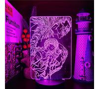 ZGSBT 3D Illusion Lamp LED Night Light Death Note Yagami Light Ryuk Night Sky Anime Lamp Color Change Table Lamp for Home Decor Boy Girl Gift Birthday Christmas