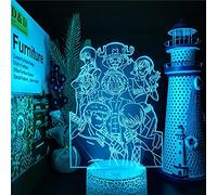 ZGSBT 3D Illusion Lamp LED Night Light Luffy - Sanji Zoro Chopper 7 Colors Changing Gift Christmas One Room Boy Girl Gift Birthday Christmas