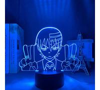 ZGSBT 3D Illusion Lamp Led Night Light Soul Eater Death The Kid Anime for Bedroom Furnishing Birthday Gift for Children Manga Soul Eater Christmas