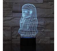 ZGSBT 3D Illusion Lamp Led Night Light The Pharaohs of Egypt Color Changing with Remote Control Battery Operated Personalized Present Optical for Kids Boys Girls