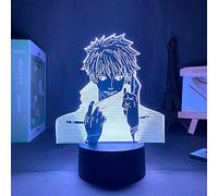 ZGSBT 3D Illusion Lamp LED Night Light with Effigy Cartoon Characters Jujutsu Kaisen Gojo Satoru Decorative Luminaire Ideal for The Room of an Ideal Child As an Gift
