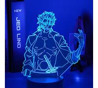 ZGSBT 3D Illusion Lamp LED Night Light with Effigy Cartoon Grimmjow Jaegerjaquez Interior Decorative Fixture Ideal for A Bedroom Or As A Gift Children's Room Boy Girl Gift Birthday Holiday Christmas