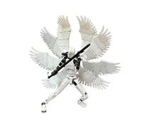 ZGSLWS T13 8 Winged Angels Action Figures Animation Tool 3D Printed Multi-Jointed Movable Dummy Robot gift For adult(White)