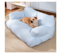 ZGSYH Soft Cooling Cat Sofa Beds,Summer Sleeping Cool Ice Silk Sofa for Small,Medium,Large Dogs & Cats,Breathable Removable Washable Pet Sofa with Non-Slip Bottom (Color : Blue, Size : M)