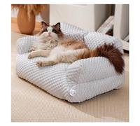 ZGSYH Soft Cooling Cat Sofa Beds,Summer Sleeping Cool Ice Silk Sofa for Small,Medium,Large Dogs & Cats,Breathable Removable Washable Pet Sofa with Non-Slip Bottom (Color : Taro purple, Size : XL)