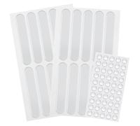 ZGTS Silicone Furniture Bumpers,20pcs Clear Adhesive Bumper Strips and 50pcs bumper pads for Cabinet Doors，Drawers，Windows Transparent Surface Protectors to Prevent Slamming, Scratches，Noise