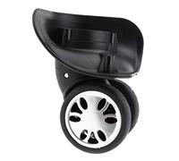 ZGUZMCMK 1 Pair Swivel Suitcase Luggage Wheels Replacement Casters for Travel Bag A90, Black