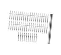 ZGUZMCMK 100 Pieces Seamless Double-Sided Baseboard Thread Tool Invisible Nails with Sleeve Made of Iron Material for Carpentry, 50 Pieces