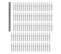 ZGUZMCMK 100 Pieces Seamless Double-Sided Baseboard Thread Tool Invisible Nails with Sleeve Made of Iron Material for Carpentry, 100 Pieces