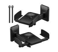 ZGUZMCMK 2 Pieces Surround Sound Speaker Mounts Double Side Clamping Sturdy Adjustable Angle Universal Multiuse Speaker Stand