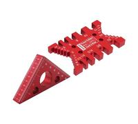 ZGUZMCMK 2X Triangle Ruler Tenon Caliper Kits Angle Ruler DIY Fitments Red Scriber Easy to Read Measuring Tool for Carpenters