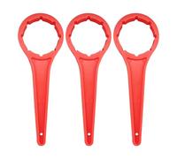 ZGUZMCMK 3-Piece Drum Wrench Can Opener Cap Spanner Portable PP Handle Convenient Suitable for Home Workshop Industrial Garden Kitchen, 18.1cm