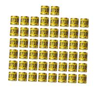 ZGUZMCMK 50 Pieces Pigeon Leg Aluminum Identification Band Reusable Bird Suitable for Separation And Poultry Management, Gold