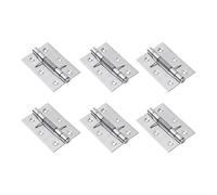 ZGUZMCMK 6-Piece Door Spring Hinge, Rustproof Self-Closing Furniture Hinge, Automatic Hinges for Doors with Stainless Steel Design for Residential Area, 3 Inch