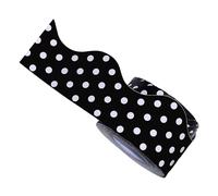 ZGUZMCMK Bulletin Board Border Paper Roll, Waterproof Decorative Border Stickers, Self-Rolling for Whiteboards, Doors, Homeschool, Classrooms, and Off, Black