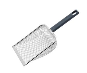 ZGUZMCMK Cat Litter Scooper Fine Mesh Mesh Screen Fecal Spoon Long Handle Pet Sifter Reptile Cleaner Scooper for Aquarium Kitten, 8 Mesh