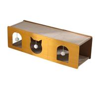 ZGUZMCMK Cat Scratching Tunnel Lounge Scratching Tunnel Hideaway Game Tunnel Playground Interactive Function Sisal MDF for Apartment C, 101cmx29cmx30cm