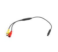 ZGUZMCMK Compact And Flexible 4-pin Male to RCA Female CVBS Audio Connector Rear View Camera Adapter Cable.