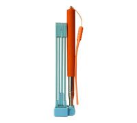 ZGUZMCMK Dog Catcher Long Handle Stainless Steel Foldable Waste Cleaning Tool Telescopic Portable Supplies Suitable for Dog Walking Outdoor C, S