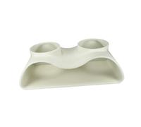 ZGUZMCMK Double Tunnel Shelter for Underwater Aquariums with Unique Curved Shape, Made of PP Material, Suitable for Freshwater And Saltwater Aquariums, White