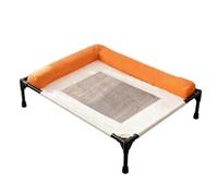 ZGUZMCMK Elevated Pet Bed with Pillow, Pet Bed, for Dogs Outdoors for The Backyard, Orange