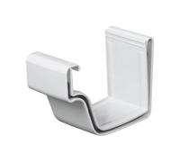 ZGUZMCMK Gutter Connector, Gutter Fixing, Connecting Piece, Easy-Care PVC Material, Workmanship for Private Gardens, 5.2inch