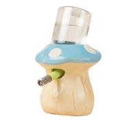 ZGUZMCMK Hamster Water Bottle in A Stylish Mushroom Shape with Leak Stainless Steel Spout And Stable Base for Rodents Such As Chinchillas And Guinea Pigs, Blue