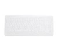ZGUZMCMK Keyboard Dust Cover Silicone Desktop Computer Keyboard Guard Spill Resistant Flexible Transparent Protector Suitable for Workspace