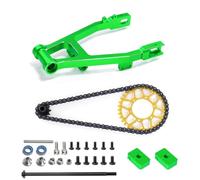 ZGUZMCMK Motorcycle Rear Fork Drivetrain Kit Chain Sprocket Rear Support Arm Hardware Consistent Drive Response Simple Replacement Suitable for RC Motocross, Yellow