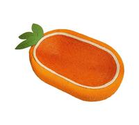 ZGUZMCMK Oval Scratching Bed, Scratching Pad, Cat Scratching Board, Scratching Bowl Made of Sisal Material, Promotes Claw Care, Protects Indoor Furniture, Gift, Carrot