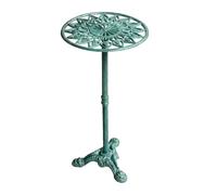 ZGUZMCMK Retro-style Plant Stand, Round Flower Pot Holder, Decorative Plant Table with Stable Construction And Artistic Surface for Living Room , Green