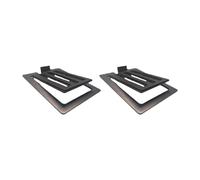 ZGUZMCMK Set of 2 Angled Desktop Speaker Stands to Enhance The Listening Experience And Compact Surround Sound, Black