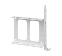 ZGUZMCMK SSD Mounting Bracket, Heavy Duty Metal Mounting Bay for 2.5 Inch SSD Hard Drive, Holder with Screws, White