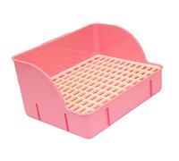ZGUZMCMK Toilet Box, Cat, Guinea Pig with Removable Tray And Smooth Grid Made of Material for Home Care, pink pp mesh