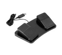 ZGUZMCMK USB Foot Pedal, Keystroke Simulator, Page Turner, Transcription Tool, 2m Length Cable, Foot Switch for, 2 Foot Pedal