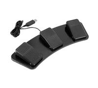 ZGUZMCMK USB Foot Pedal, Keystroke Simulator, Page Turner, Transcription Tool, 2m Length Cable, Foot Switch for, 3 Foot Pedal