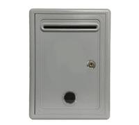 ZGUZMCMK, Wall Box, Comment Box, Letterbox with Lock, Waterproof PP with Transparent Display for Office Employees and Customer, Gray