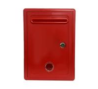 ZGUZMCMK, Wall Box, Comment Box, Letterbox with Lock, Waterproof PP with Transparent Display for Office Employees and Customer, Red